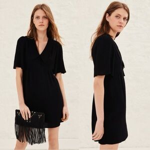 ba&sh Peyton Collared Short Sleeve Mini Dress